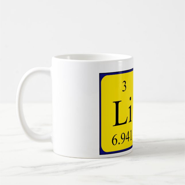 Liam periodic table name mug (Left)