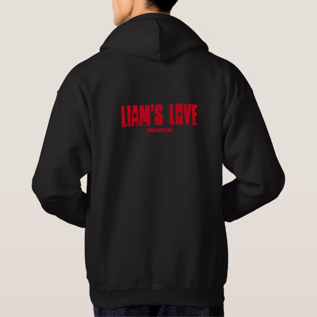 Liam's Love Black Hoodie (Back)