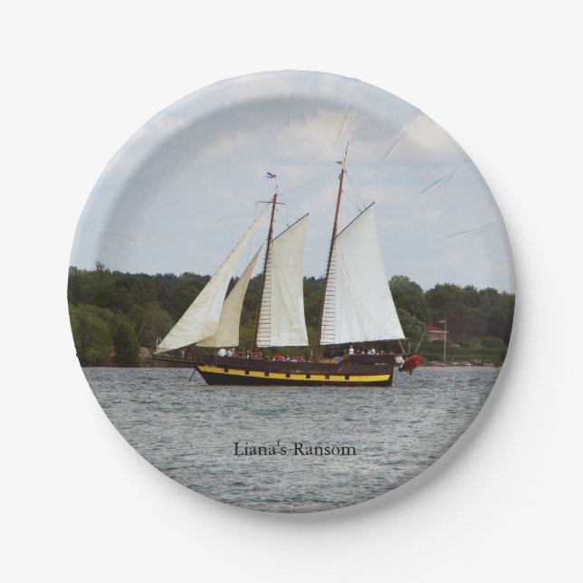 Liana's Ransom paper plate (Front)