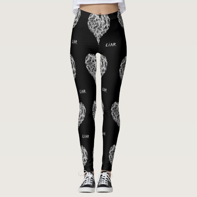 Liar Leggings, Black Leggings (Front)