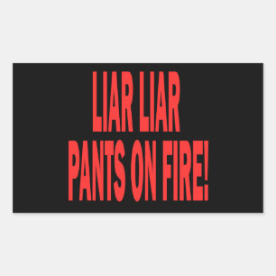 Liar Liar Rectangular Sticker
