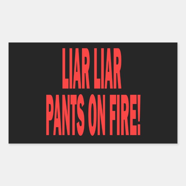 Liar Liar Rectangular Sticker (Front)