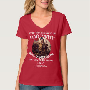 LIAR REPUBLICAN PARTY FLAG USA PATRIOTIC VOTE T-Shirt