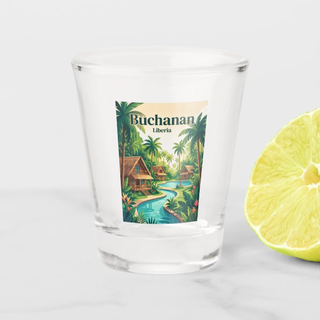 Libassa Ecological Resort Liberia Shot Glass (Front)
