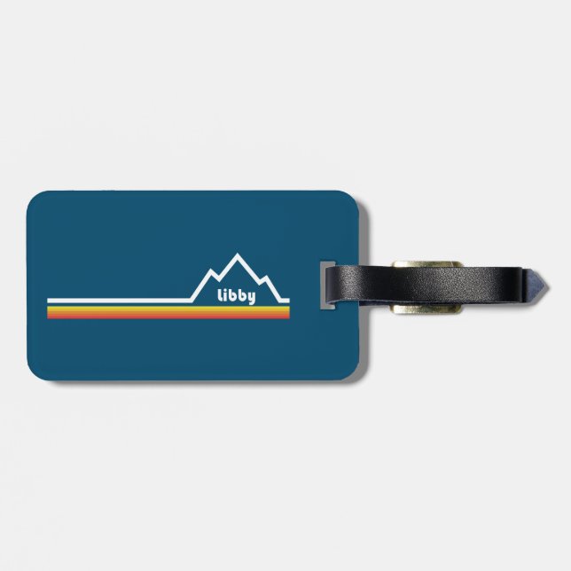 Libby Montana Luggage Tag (Back Horizontal)