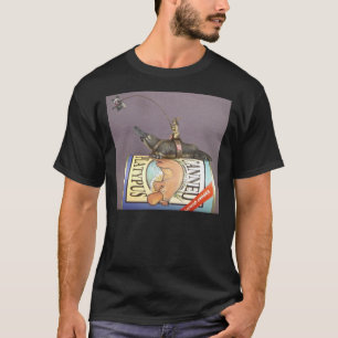 Libby on a platypus on a shirt
