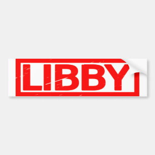 Libby Stamp Bumper Sticker