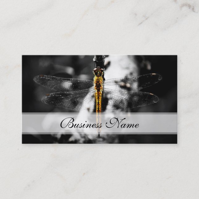 Libellulidae Dragonfly Business Card (Front)