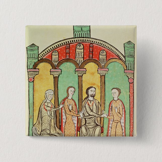 Liber Feudorum 15 Cm Square Badge (Front)