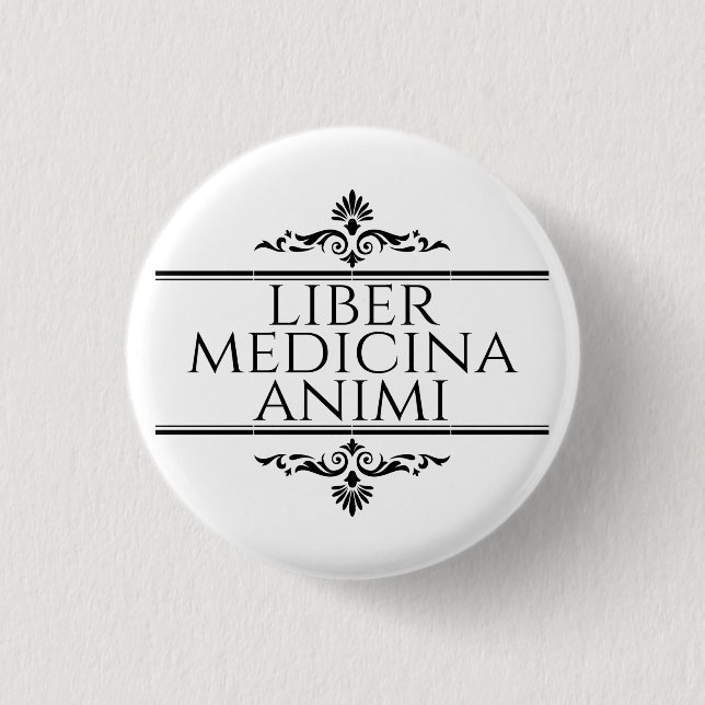Liber Medicina Animi Magnet 3 Cm Round Badge (Front)