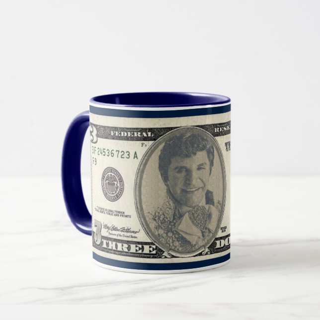 Liberace Queer as a 3 Dollar Bill Mug (Front Left)