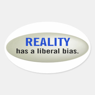 Liberal bias sticker - raised