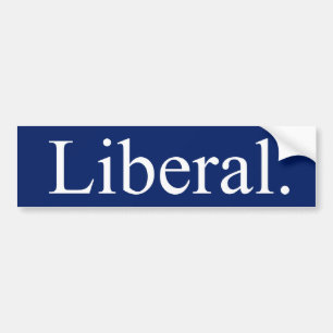 Liberal Bumper Sticker