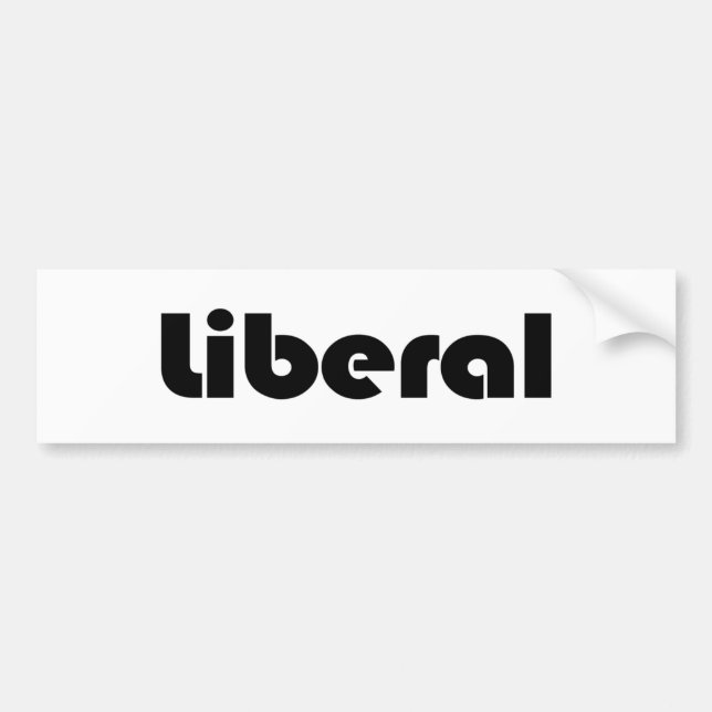 Liberal Bumper Sticker (Front)