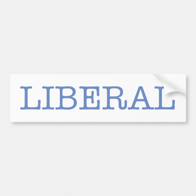 Liberal Bumper Sticker (Front)