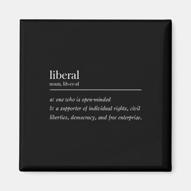 Liberal Definition  Magnet (Front)