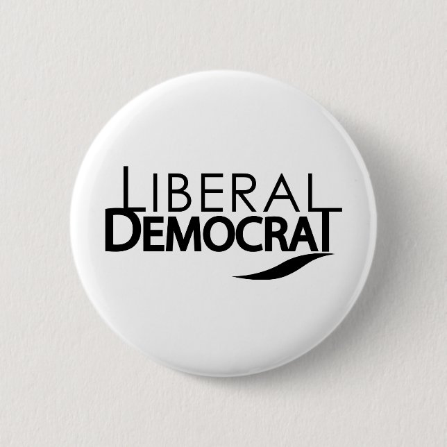 Liberal Democrat 6 Cm Round Badge (Front)