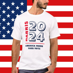 Liberal Democratic Election Rally Harris 2024 Vote T-Shirt