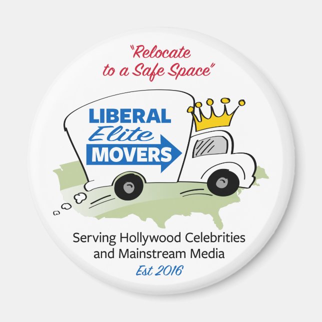 Liberal Elite Movers Magnet (Front)