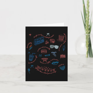Liberal Fourth Of July Doodle 4th Of July For Men Card