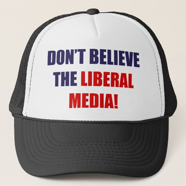 Liberal Media Trucker Hat (Front)