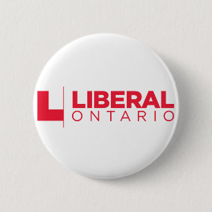 Liberal Ontario Party Logo 6 Cm Round Badge