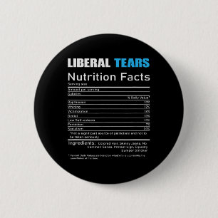 Liberal Tears Anti Liberal Republican Gift 6 Cm Round Badge
