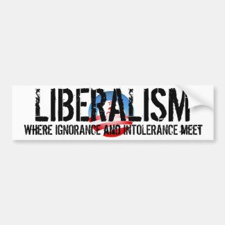 Liberalism Bumper Sticker
