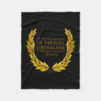 Liberalism Is The Most Beloved - Greek Philosophy Fleece Blanket