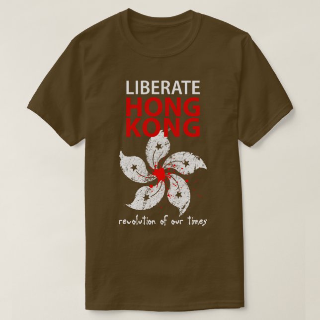 Liberate Hong Kong Revolution of our times T-Shirt (Design Front)