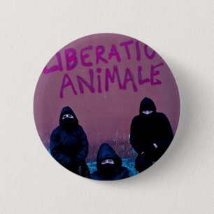 Liberation Animale 6 Cm Round Badge