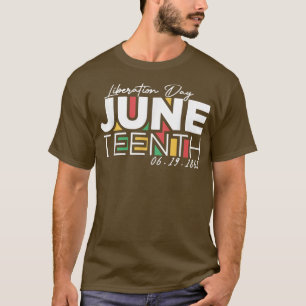 liberation day juneteenth celebrating 1865  T-Shirt