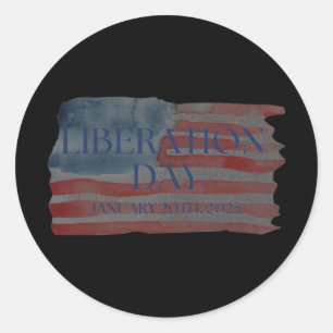 Liberation Day Trump 2025 2  Classic Round Sticker