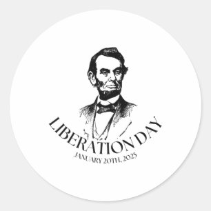 Liberation Day Trump 2025 3  Classic Round Sticker