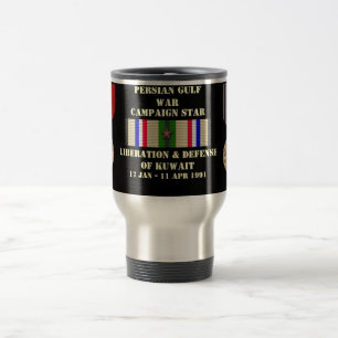 Liberation & Defence of Kuwait Campaign Travel Mug