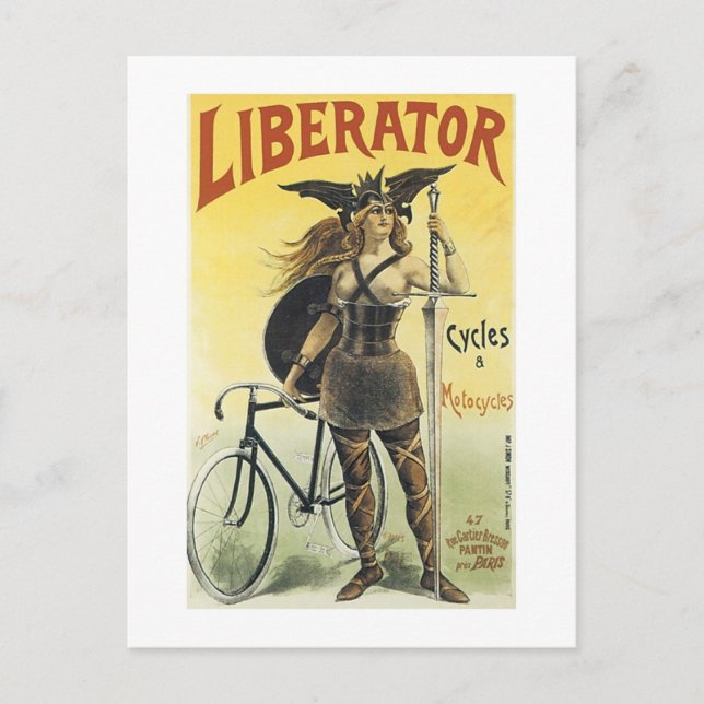 Liberator Cycles & Motorcycles Postcard (Front)