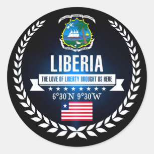 Liberia Classic Round Sticker