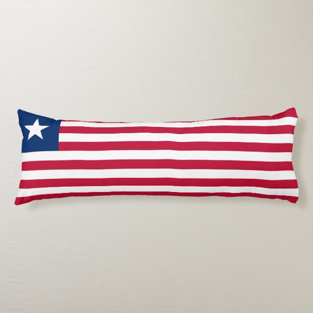 Liberia Flag Body Cushion (Front)