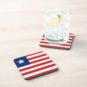Liberia Flag Coaster