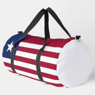 Liberia flag duffle bag