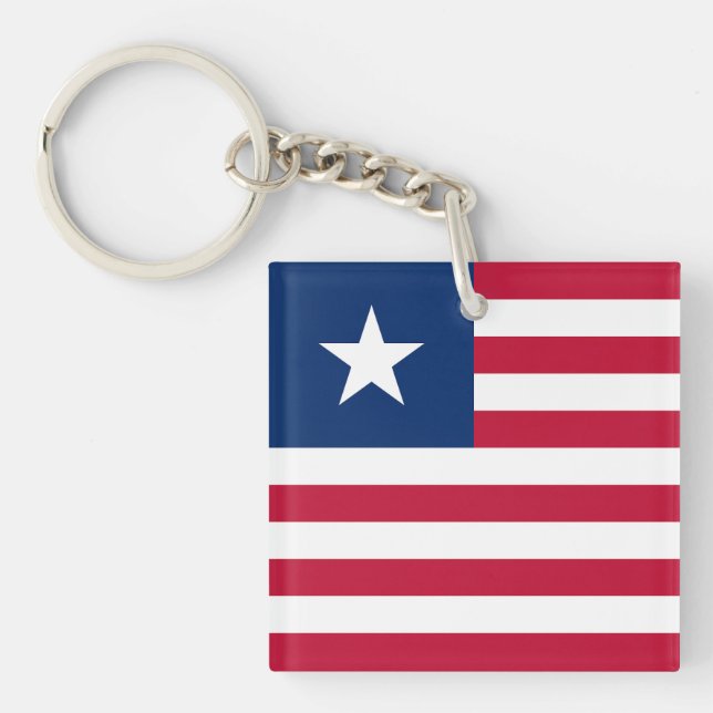 Liberia Flag Key Ring (Front)