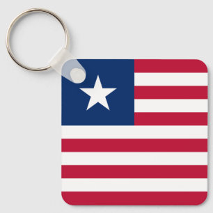 Liberia Flag Key Ring