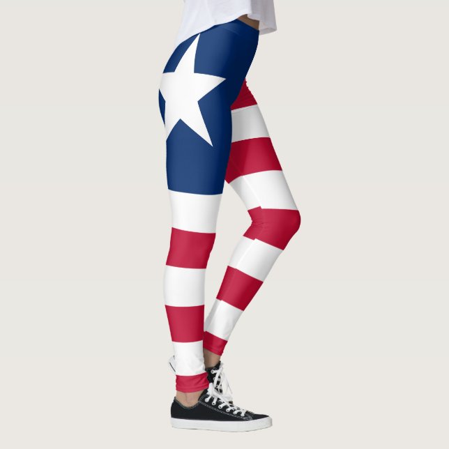 Liberia Flag Leggings (Right)