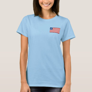 Liberia Flag + Map T-Shirt
