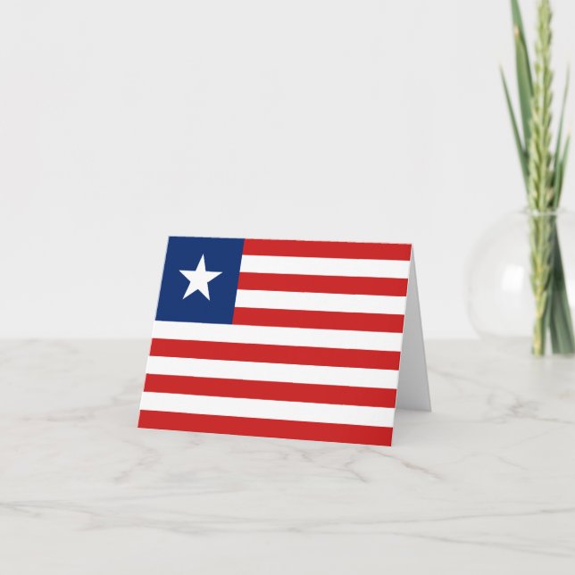 Liberia Flag Notecard (Front)
