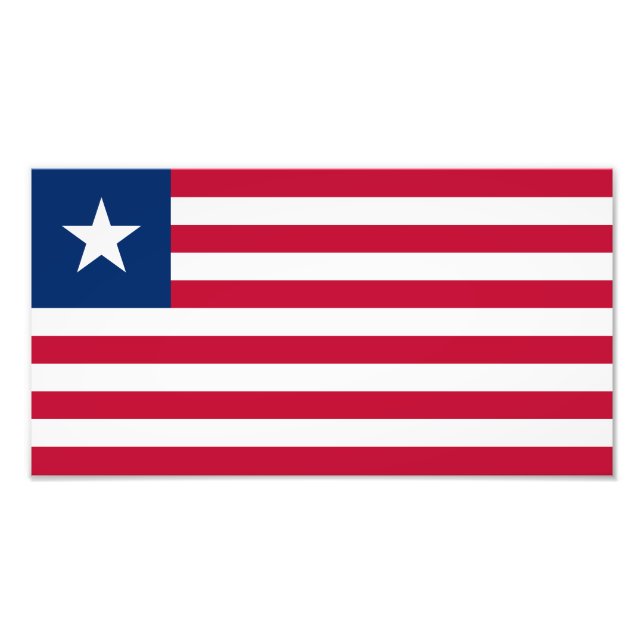 Liberia Flag Photo Print (Front)