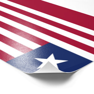 Liberia flag photo print