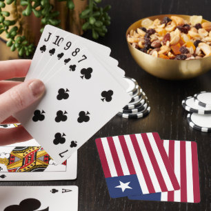 Liberia flag playing cards