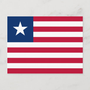 Liberia Flag Postcard