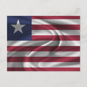 Liberia Flag Postcard